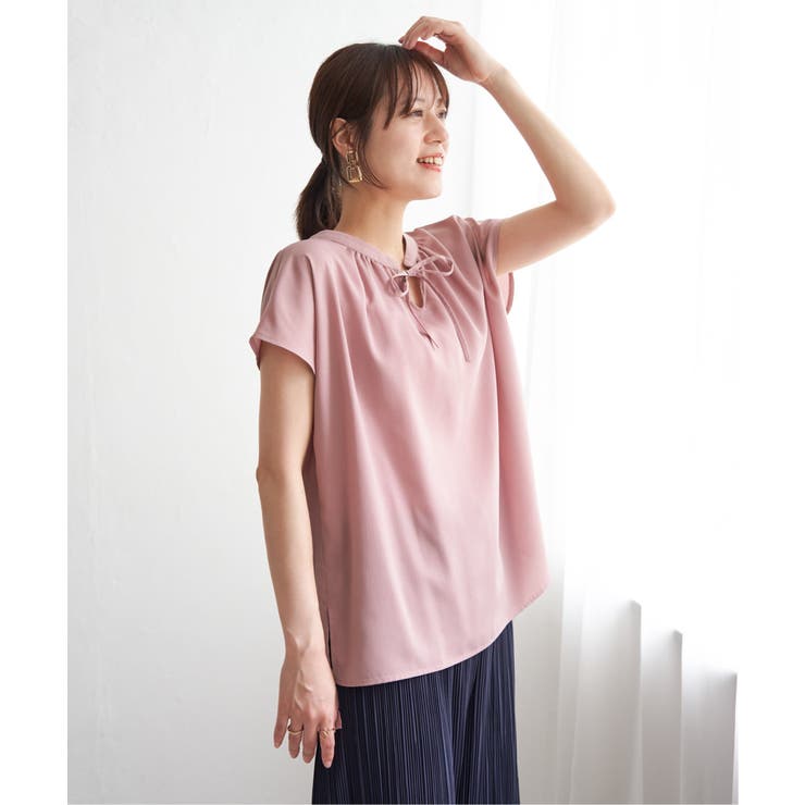 ジョーゼットフレンチスリーブブラウス | ikka  | 詳細画像13 