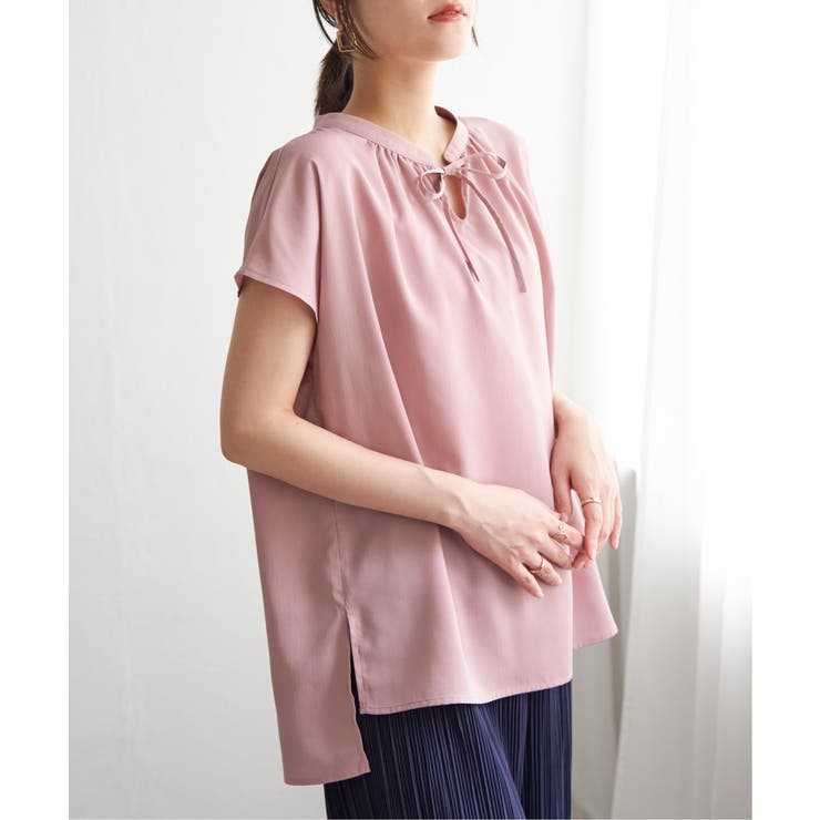 ジョーゼットフレンチスリーブブラウス | ikka  | 詳細画像14 