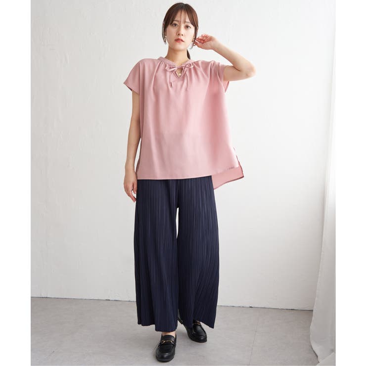 ジョーゼットフレンチスリーブブラウス | ikka  | 詳細画像16 