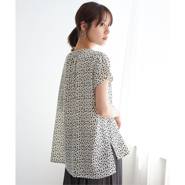 ジョーゼットフレンチスリーブブラウス | ikka  | 詳細画像17 