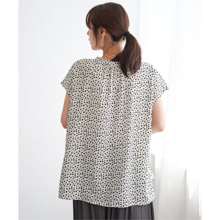 ジョーゼットフレンチスリーブブラウス | ikka  | 詳細画像18 