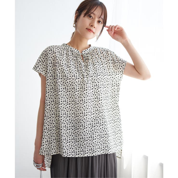 ジョーゼットフレンチスリーブブラウス | ikka  | 詳細画像19 