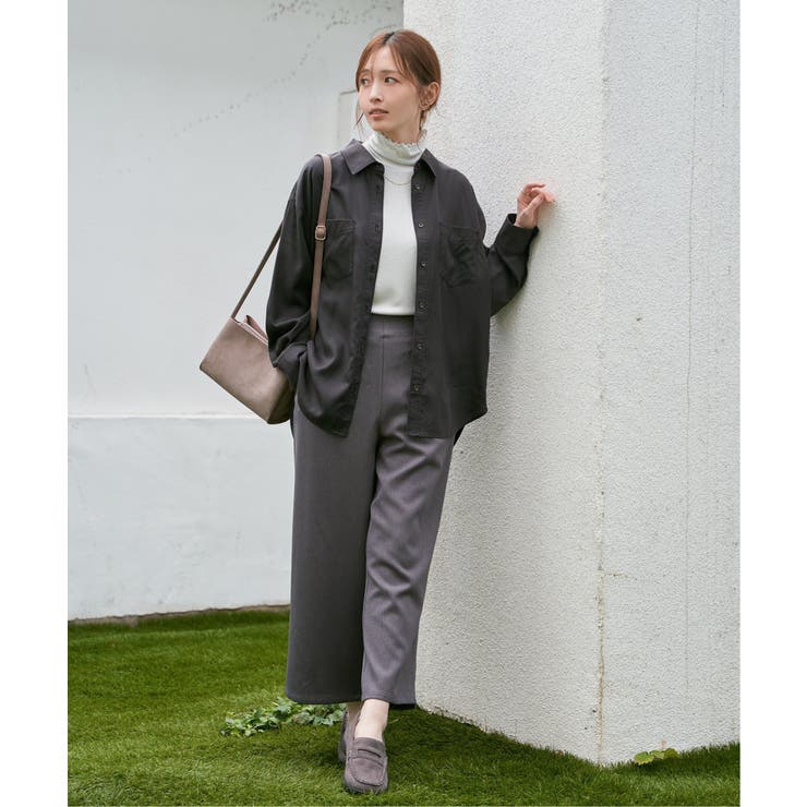 セルロース／デニムポケ付きシャツ | ikka  | 詳細画像6 