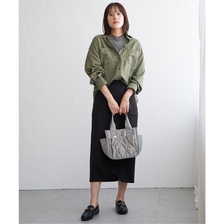 セルロース／デニムポケ付きシャツ | ikka  | 詳細画像12 