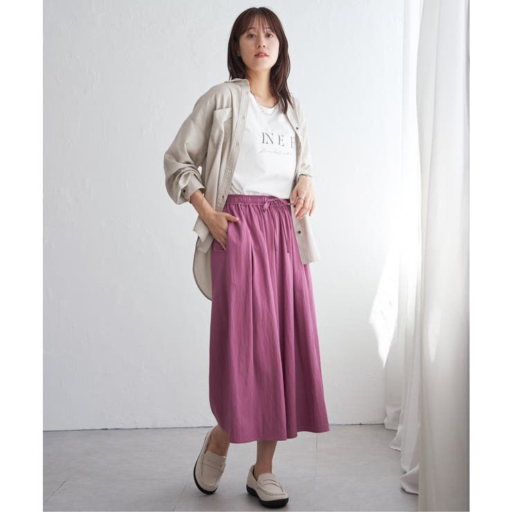 セルロース／デニムポケ付きシャツ | ikka  | 詳細画像21 