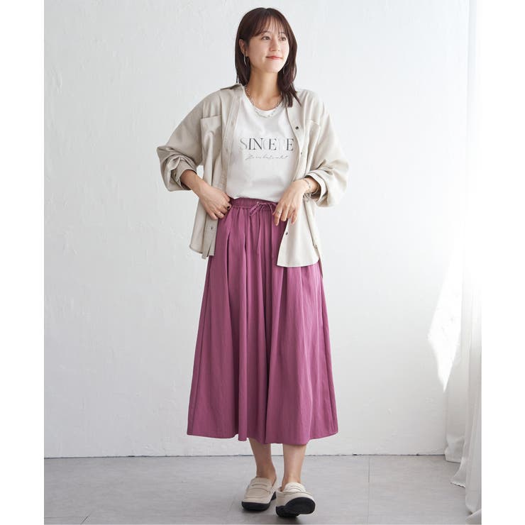 セルロース／デニムポケ付きシャツ | ikka  | 詳細画像22 