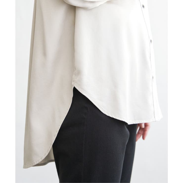 セルロース／デニムポケ付きシャツ | ikka  | 詳細画像28 