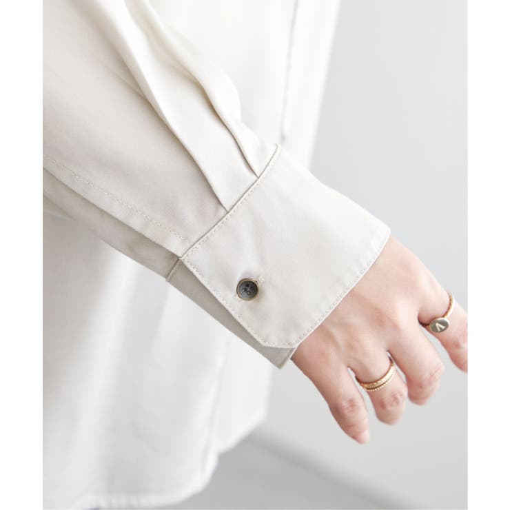 セルロース／デニムポケ付きシャツ | ikka  | 詳細画像29 