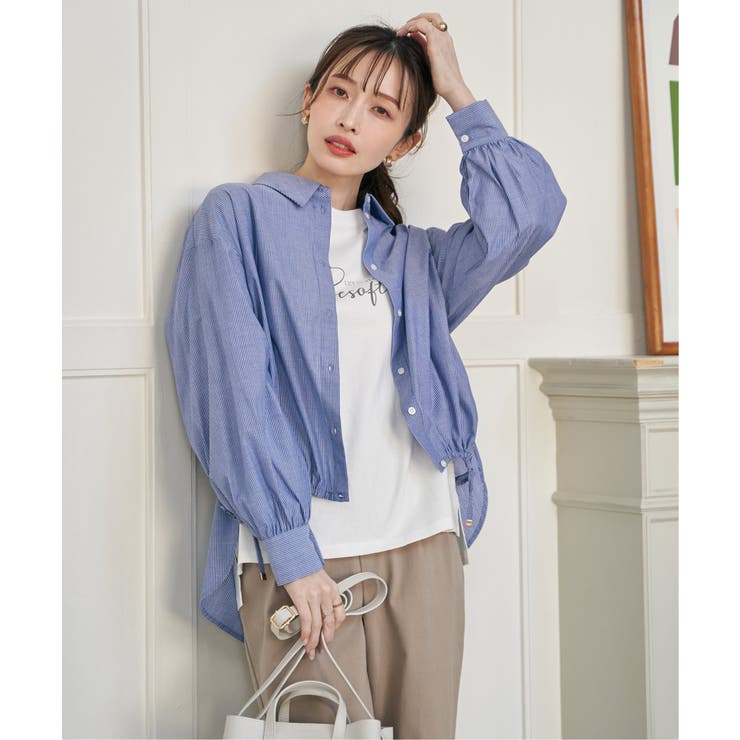 ブルー | ドロストロングテールシャツ【親子コーデ】 | ikka 