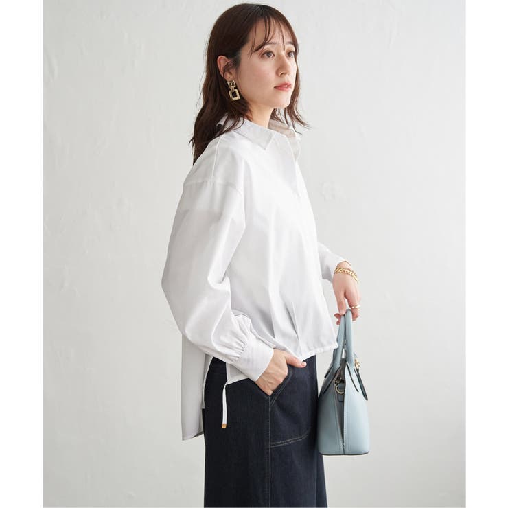 ホワイト | ドロストロングテールシャツ【親子コーデ】 | ikka 