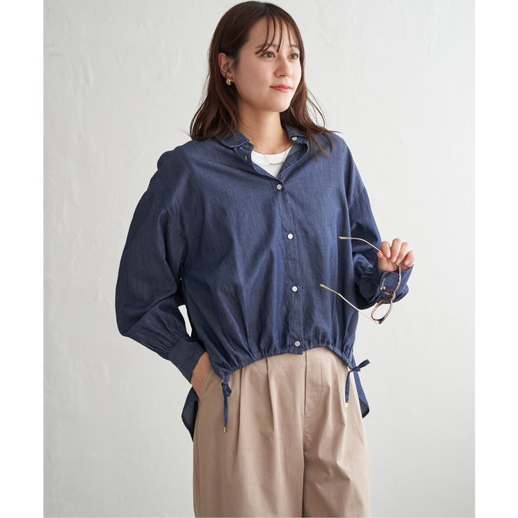 ネイビーブルー | ドロストロングテールシャツ【親子コーデ】 | ikka 