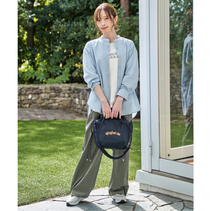 冷感リネンバンドカラーシャツ | ikka  | 詳細画像8 