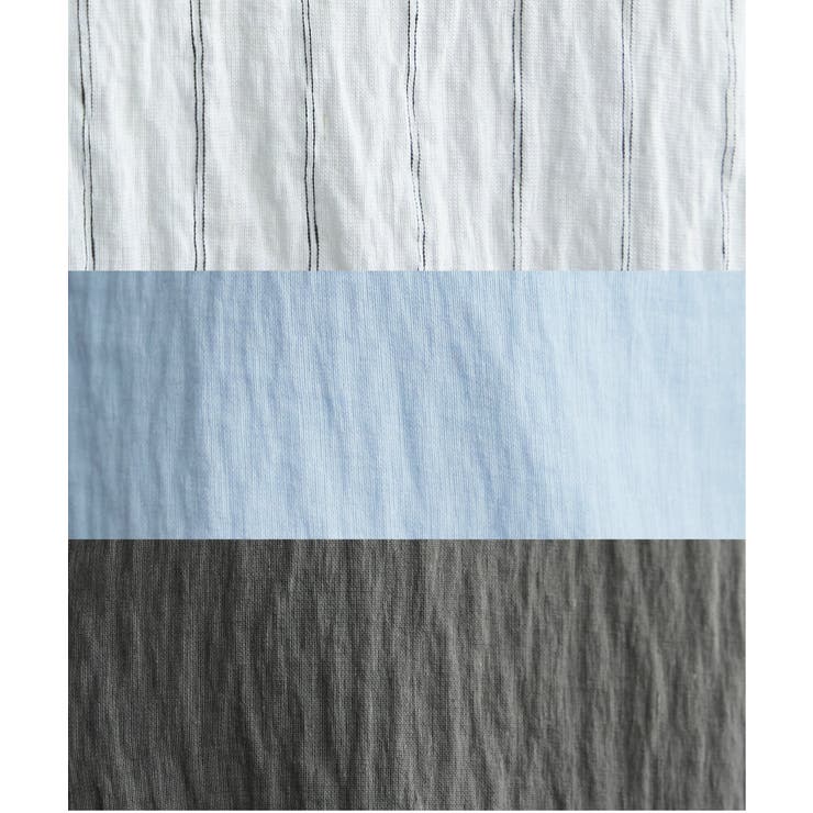 冷感リネンバンドカラーシャツ | ikka  | 詳細画像39 