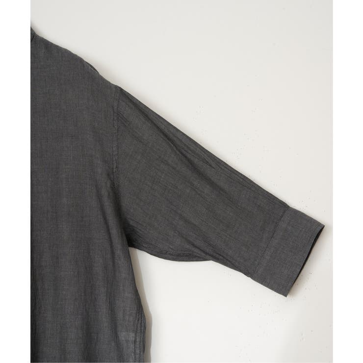 シアーデニム7分袖シャツ | ikka  | 詳細画像24 