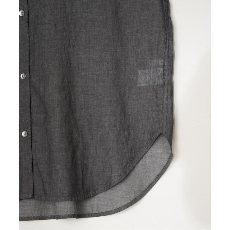 シアーデニム7分袖シャツ | ikka  | 詳細画像26 