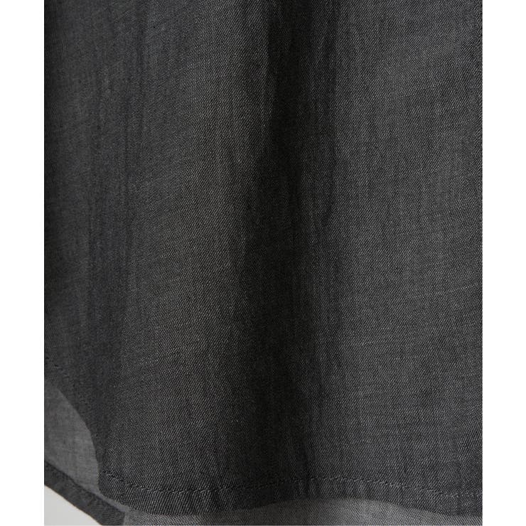 シアーデニム7分袖シャツ | ikka  | 詳細画像30 