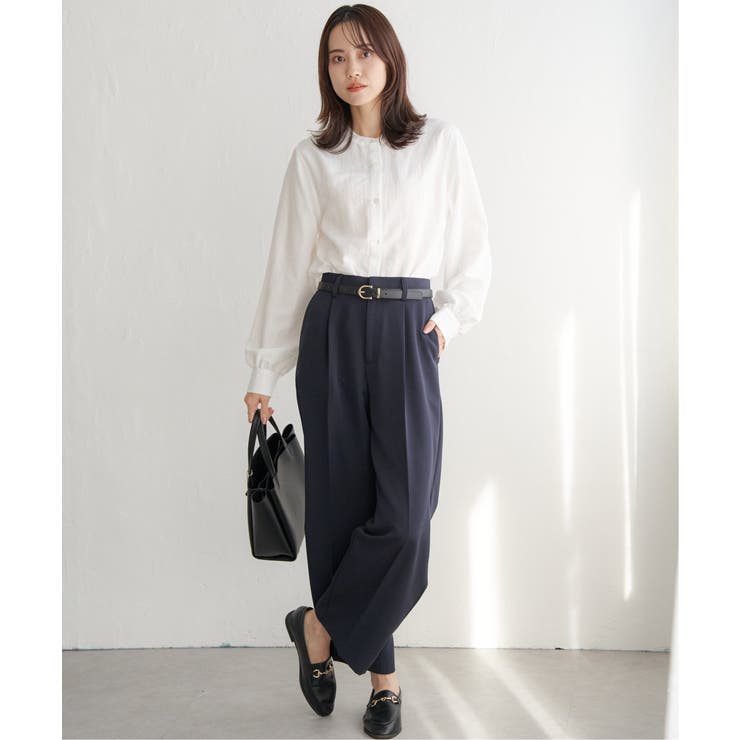 前後2WAYバンドカラーシャツ | ikka  | 詳細画像11 