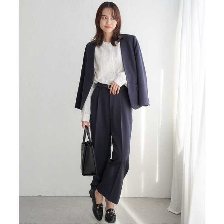 前後2WAYバンドカラーシャツ | ikka  | 詳細画像13 