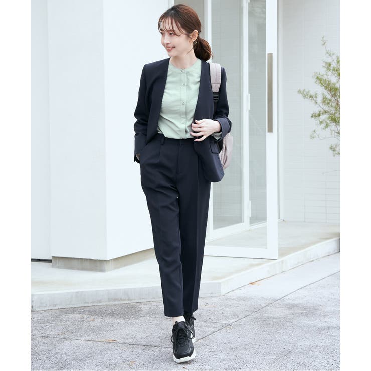 前後2WAYバンドカラーシャツ | ikka  | 詳細画像19 