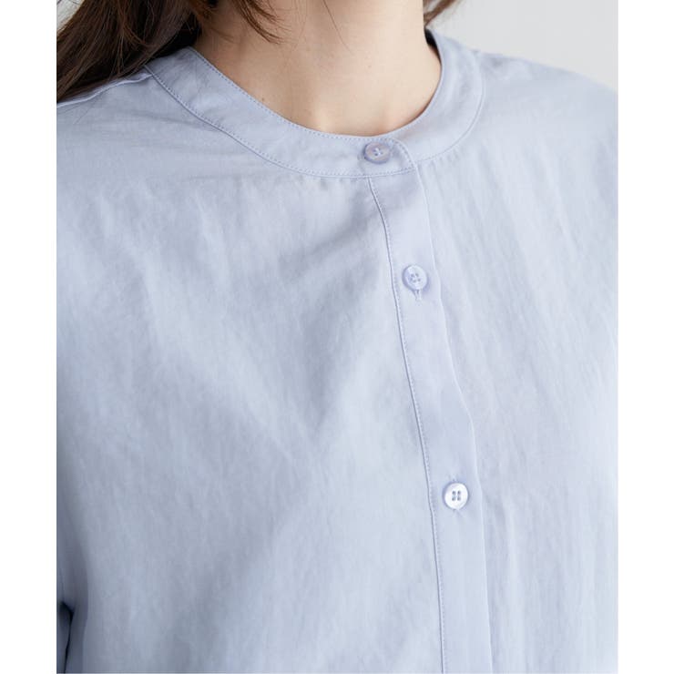 前後2WAYバンドカラーシャツ | ikka  | 詳細画像26 