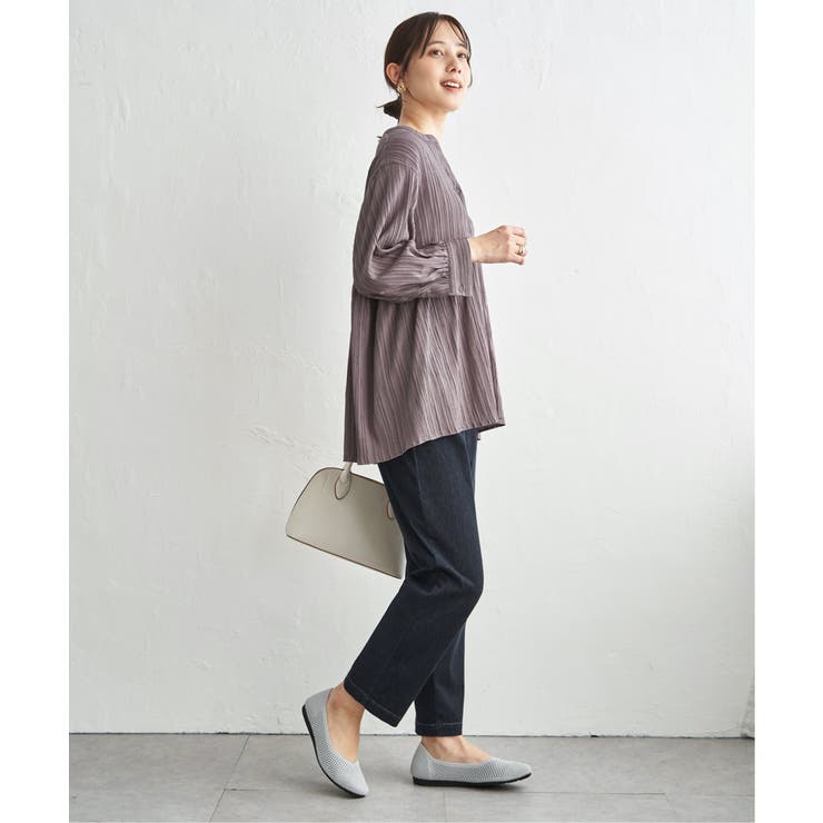 冷感楊柳バンドカラーシャツ | ikka  | 詳細画像21 