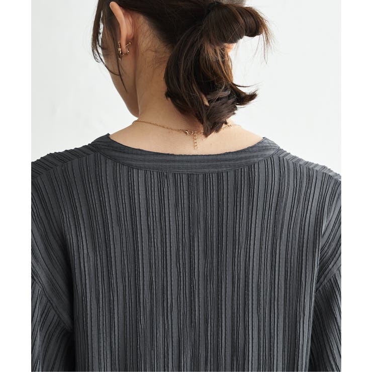 冷感楊柳バンドカラーシャツ | ikka  | 詳細画像28 