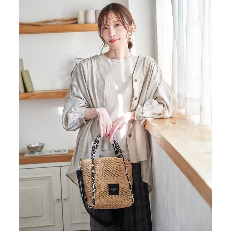 V襟シャーディガン | ikka  | 詳細画像8 