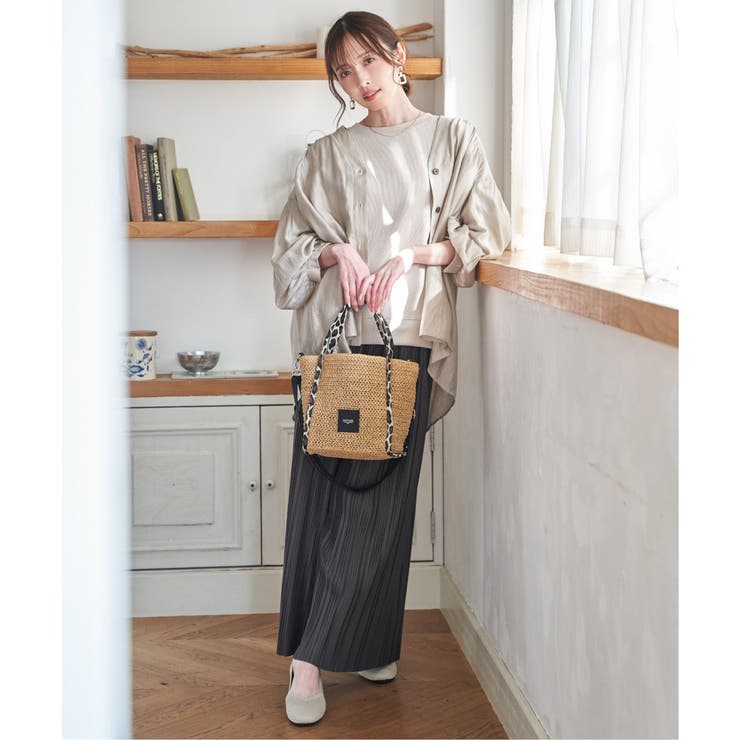 V襟シャーディガン | ikka  | 詳細画像3 