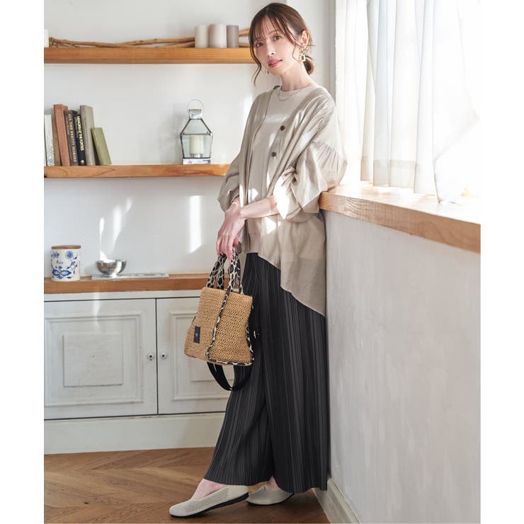 V襟シャーディガン | ikka  | 詳細画像4 