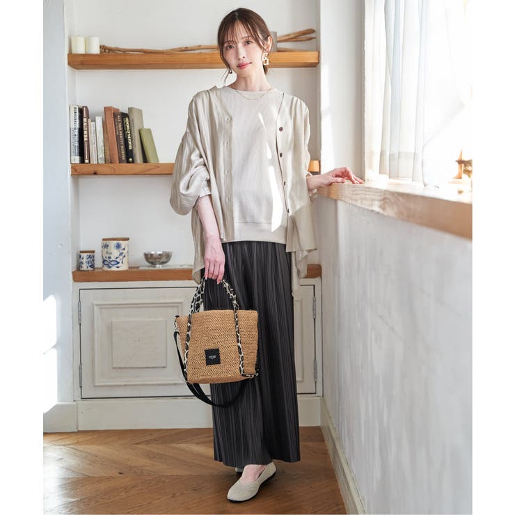 V襟シャーディガン | ikka  | 詳細画像5 