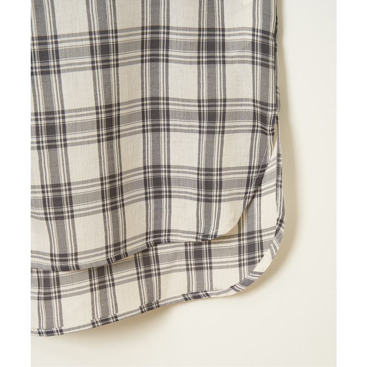 【接触冷感／UVカット】シアー7分袖フードシャツ | ikka  | 詳細画像22 