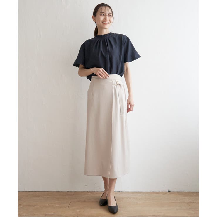 襟フリル2WAY半袖ブラウス | ikka  | 詳細画像6 