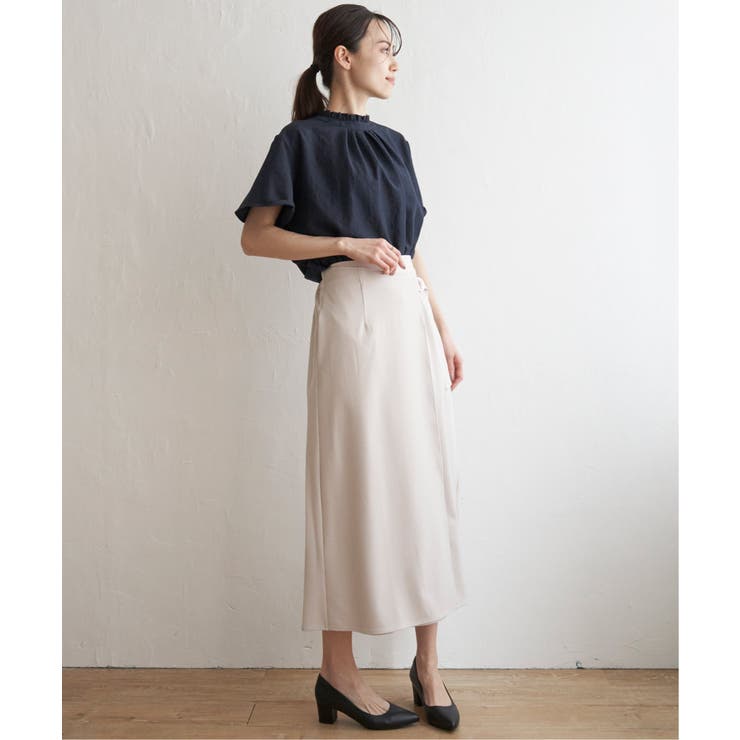 襟フリル2WAY半袖ブラウス | ikka  | 詳細画像7 