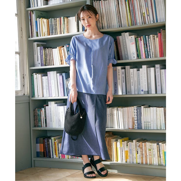 【接触冷感】冷感袖切り替えブラウス | ikka  | 詳細画像7 