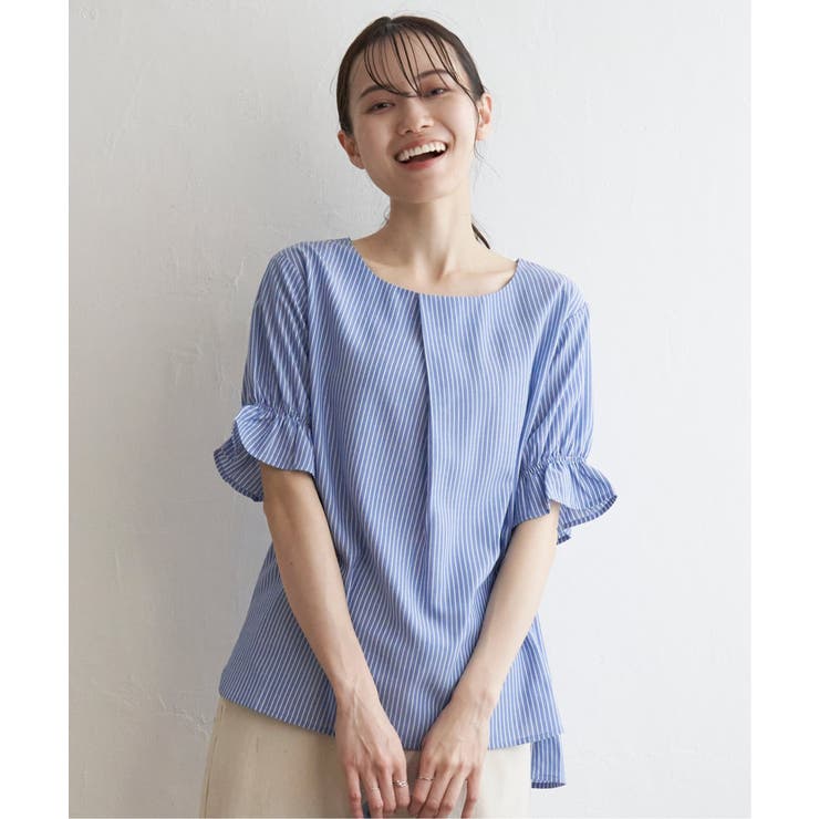 【接触冷感】冷感袖切り替えブラウス | ikka  | 詳細画像10 