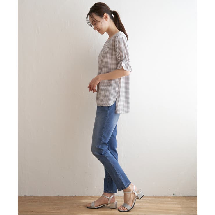 【接触冷感】冷感袖切り替えブラウス | ikka  | 詳細画像14 