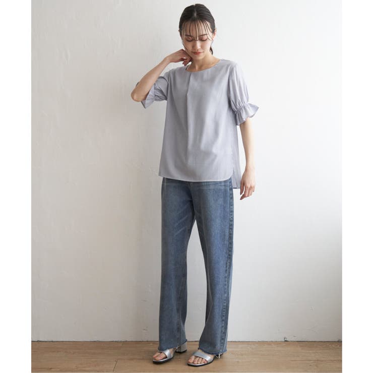 【接触冷感】冷感袖切り替えブラウス | ikka  | 詳細画像15 