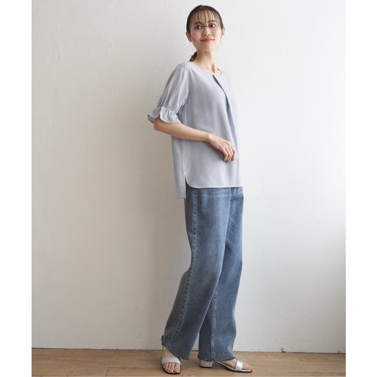 【接触冷感】冷感袖切り替えブラウス | ikka  | 詳細画像16 