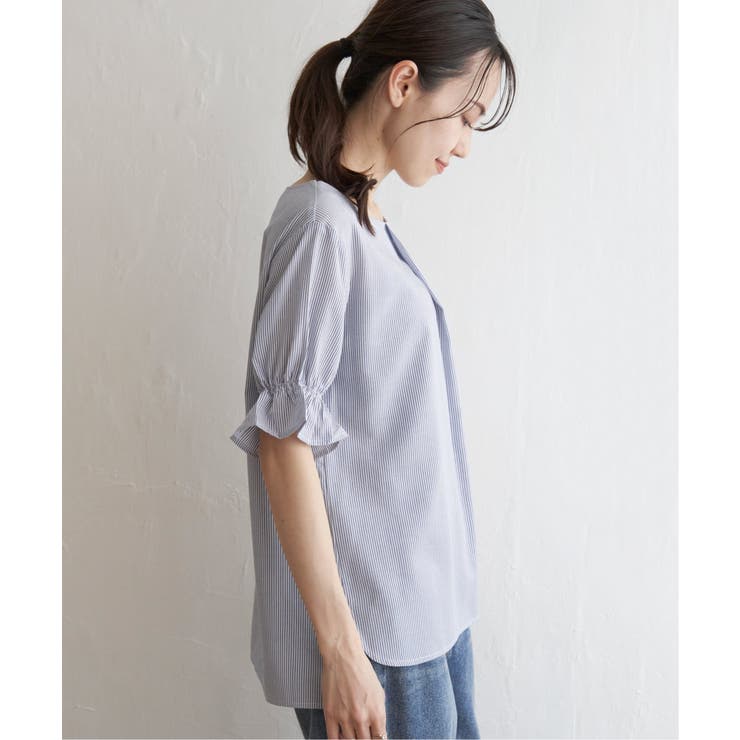 【接触冷感】冷感袖切り替えブラウス | ikka  | 詳細画像17 