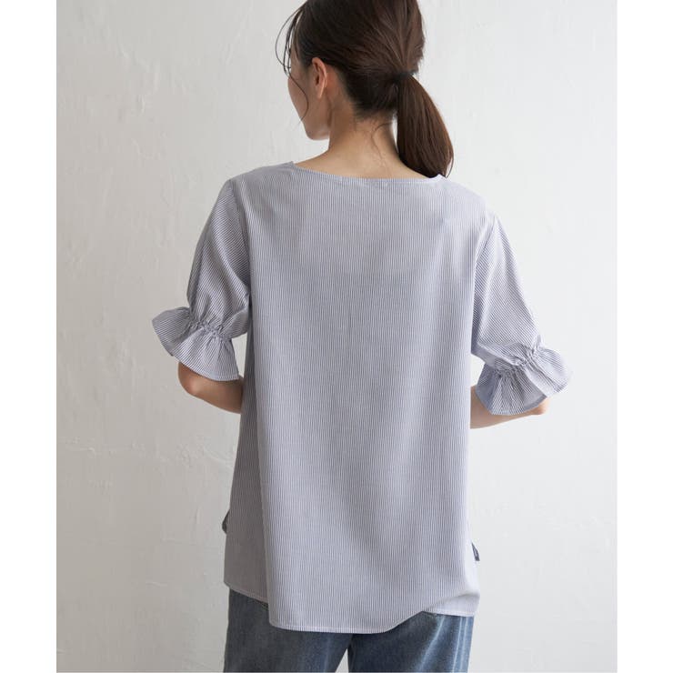 【接触冷感】冷感袖切り替えブラウス | ikka  | 詳細画像18 