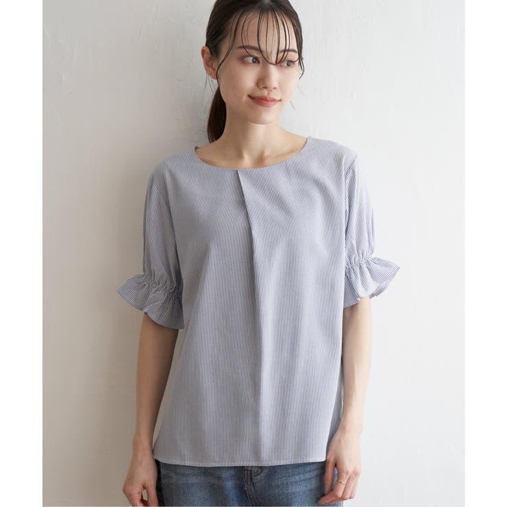 【接触冷感】冷感袖切り替えブラウス | ikka  | 詳細画像19 