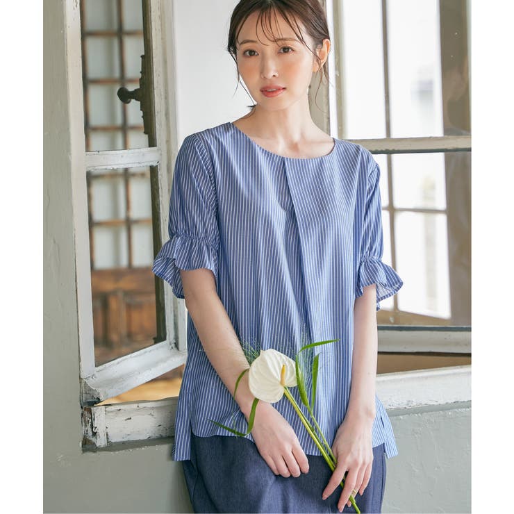 【接触冷感】冷感袖切り替えブラウス | ikka  | 詳細画像4 