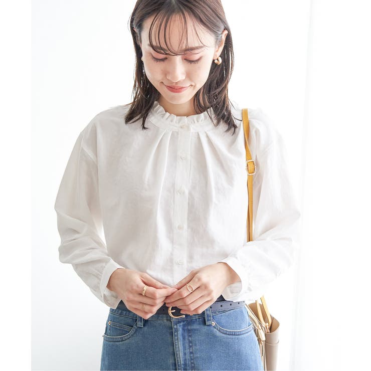 襟フリル2WAYブラウス | ikka  | 詳細画像8 