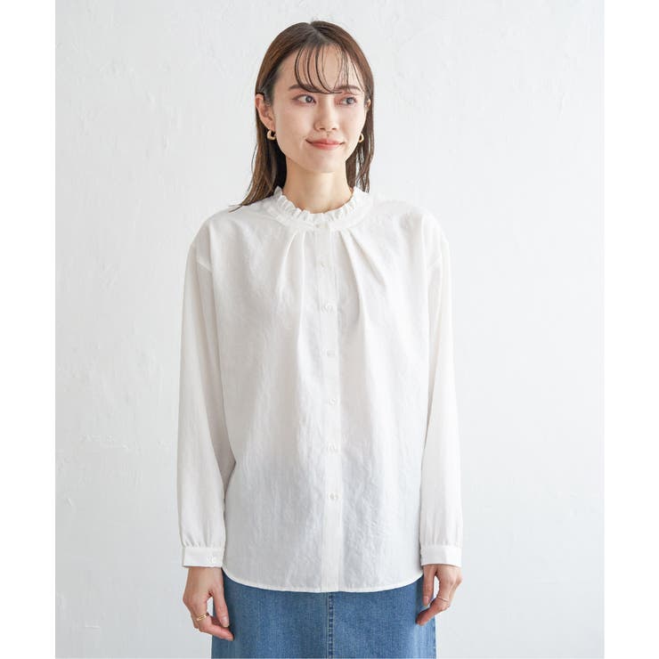 襟フリル2WAYブラウス | ikka  | 詳細画像30 