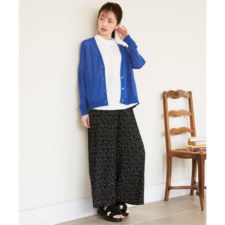 襟フリル2WAY半袖ブラウス | ikka  | 詳細画像7 