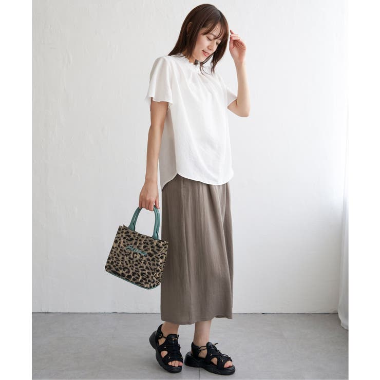 襟フリル2WAY半袖ブラウス | ikka  | 詳細画像12 