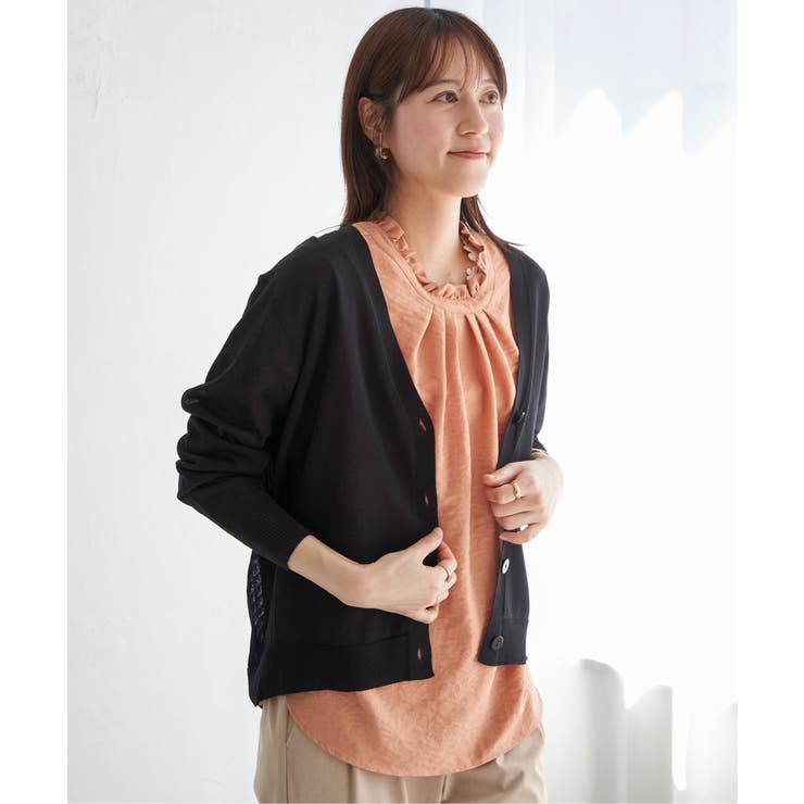 襟フリル2WAY半袖ブラウス | ikka  | 詳細画像19 