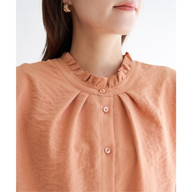 襟フリル2WAY半袖ブラウス | ikka  | 詳細画像33 