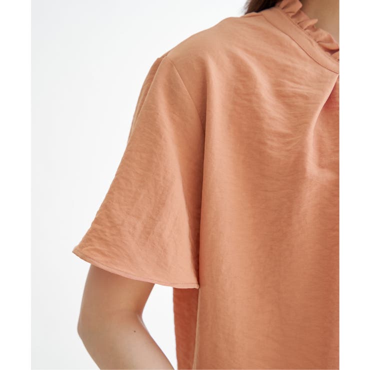 襟フリル2WAY半袖ブラウス | ikka  | 詳細画像35 