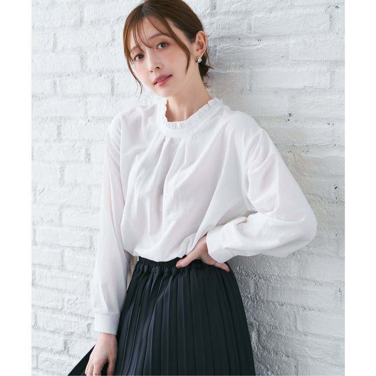 襟フリル2WAYブラウス | ikka  | 詳細画像5 